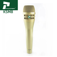 Microphone Paulkitson KSM8, microphone professionnel pour scène, microphone filaire pour enregistrement en studio, équipement audio
