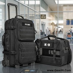 Sac de transport pour dresseur de chien de travail en nylon 1000D, sacoche pour équipement d'entraînement canin, porte-équipement K9, rangement pour laisse, pochettes pour récompenses et jouets - Product Image 3