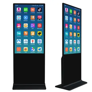 55 inch indoor lcd panel 85 inch lcd screen 100 inch touch screen HD display android totem advertisement digital signage kiosk