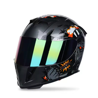 Nouveau casque de moto modulaire rabattable intégral avec matériaux PC/ABS/PP