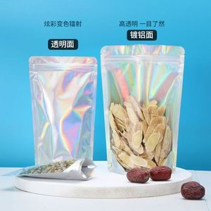 Sachets Doypack Mylar Holographiques Imprimés Personnalisés avec Fermeture Zip, Qualité Alimentaire, pour Sushi, Bonbons, Noix et Snacks - Product Image 2