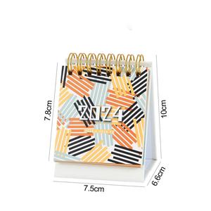 2025 mini 365 ngày cuộn dây ràng buộc bàn lịch <span class=keywords><strong>OEM</strong></span> nghệ thuật giấy in lịch - Product Image 3