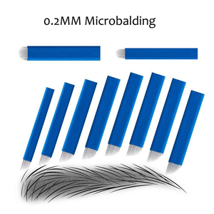 Agujas de <span class=keywords><strong>Microblading</strong></span> Azules de 0.2mm para Maquillaje Permanente, Tatuaje de <span class=keywords><strong>Cejas</strong></span> - Product Image 3