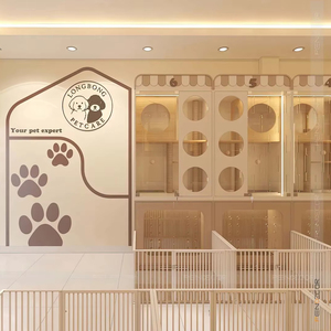 Marble Pet Salon <b>Reception</b> <b>Counter</b> Trendy Pet Boutique Store Design and Full Salon Furniture Supply - Product Image 1