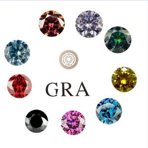 Piedras de Moissanita Creadas en Laboratorio, Color Claro, Varios Colores Disponibles, Corte Brillante, 0.3-4ct, Claridad VVS1, Gemas para Joyería - Product Image 3