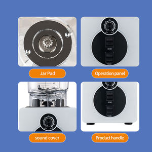 ब्लेंडर मशीन भारी शुल्क 3in1 ब्लेंडर खाद्य प्रोसेसर और जूसर आइसक्रीम मिश्रण मशीन ब्लेंडर सोया दूध निर्माता ब्लेंडर - Product Image 4