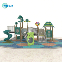 2025 Kaiqi nouveau Design série bois écologique KQ24067B aire de jeux extérieure pour enfants avec toboggan