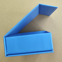 Boîte cadeau personnalisée en carton recyclable avec fermeture magnétique, finition brillante/mate, revêtement UV, doublure en éponge pour injection à 12 aiguilles