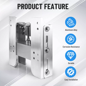 Plaque Élévatrice Hors-Bord 8 Pouces Accessoires de Bateau Plaque de Cric Manuelle Réglable pour Bateau Marin - Product Image 4