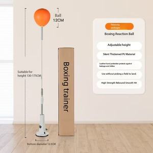 Ballon de vitesse de boxe sportif pour adultes et enfants, équipement d'entraînement debout à domicile, cuir PU, hauteur réglable, rebond, anti-chute - Product Image 5