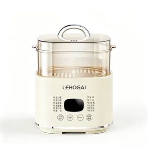 Lehogai Egg <b>Cooker</b> 2-Layer Electric Steamer With <b>Timer</b> And Function For Home Use - Product Image 2
