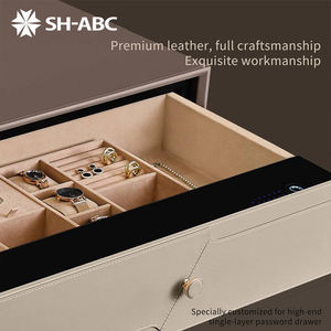 スマート引き出し 指紋認証 電子パスワード 家具 ワードローブ クローゼット ハードウェア 隠しデザイン スライド式引き出し セーフティボックス - Product Image 3