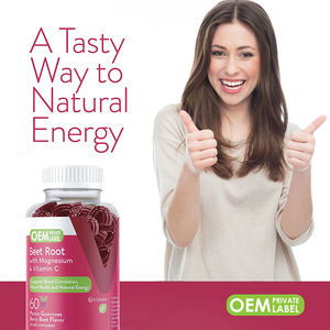 Ingrosso integratori antiossidanti Pre-lavoro gommosi di barbabietola integratore vegetale integratori a base di erbe per la nutrizione radice di barbabietola Gummies - Product Image 2