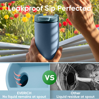 Nouvelles tasses à café réutilisables 500 ml en acier inoxydable à double paroi, mug isotherme personnalisable, vente chaude
