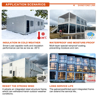Bâtiment de bureau préfabriqué moderne modulaire détachable de style conteneur pour chantier de construction