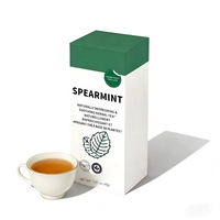 OEM ODM Thé aux herbes à la menthe verte GMP ISO22000 20 sachets de 40g refermables Naturellement sans caféine