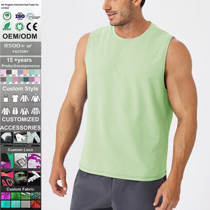 Camiseta Deportiva de Gimnasio de Poliéster con Logotipo Personalizado OME de Alta Calidad, Camiseta Deportiva sin Mangas para Hacer Ejercicio, Chaleco Deportivo de Secado Rápido para Hombre - Product Image 1
