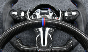 Venta al por mayor para <span class=keywords><strong>BMW</strong></span> F10 F11 F20 F21 F22 F30 F31 F32 F36 F80 M3 M4 M deporte carbono calentado Distro cuero deporte PU <span class=keywords><strong>volante</strong></span> - Product Image 6