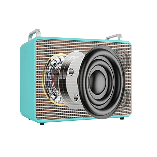 High Quality Wooden Bluetooth Speaker with Wireless Microphone