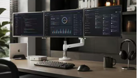Vente en gros d'usine, moniteur portable LED IPS de 15,6 pouces, 1920x1080, 60 Hz, triple port, compatible avec les ordinateurs portables Mac, Android, iOS