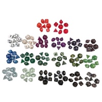 Vente en gros de dés miniatures D4 D6 D8 D10 en acrylique de 10 mm, plusieurs couleurs, personnalisables pour DND, jeux de rôle, soirées de jeux de table, fournitures pour fêtes