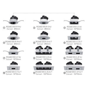 <span class=keywords><strong>Philips</strong></span> GreenSpace Flex RS368B D55 P11 940 11W 4000K NB PSU-E RS368Z Downlight - Product Image 3