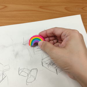 HAUHWA HHPE02 Erasable <b>Pencil</b> with Rainbow Eraser & Sharpener Bundle Pink/Purple Barrel Office/<b>School</b> Use - Product Image 3