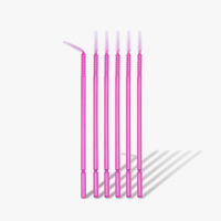 Bâtonnets en coton super fins jetables, micro-brosses, bâtonnets en microfibre, micro-applicateurs pour extensions de cils
