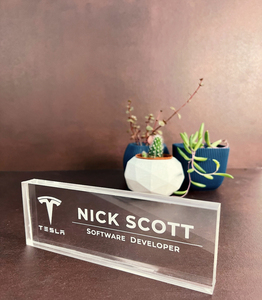 High Quality Customizable White <b>Acrylic</b> <b>Block</b> ODM with logo Printing for Shops Display - Product Image 4