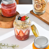 Food Grade Available Different Sizes Unique Design Glass Fruit Jam Jar Small Jam Jars Jam Bottle Glass Jar