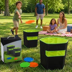 Jeu de lancer de disques volants OEM & ODM 2 en 1 avec paniers de récupération pliables pour l'extérieur, idéal pour les jeux en famille dans la cour et sur la pelouse - Product Image 5