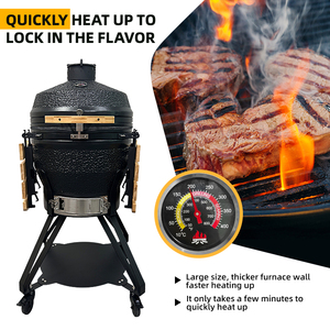 KIMSTONE 2026 Nuevo Modelo de Parrilla de Cerámica de 22 Pulgadas, Ahumador para Barbacoa al Aire Libre, <span class=keywords><strong>Asador</strong></span> <span class=keywords><strong>Kamado</strong></span> Todo en Uno para Jardín, Patio y Cocina al Aire Libre - Product Image 6