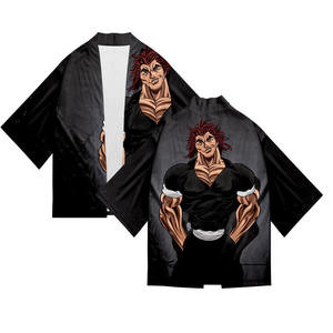 9 stili Hanma Baki Cosplay giapponese Haori Anime Kimono abbigliamento - Product Image 5