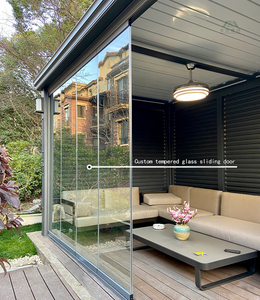 Pergola bioclimatique motorisée à toit rétractable en aluminium avec lames orientables, auto-réparante et étanche - Product Image 2