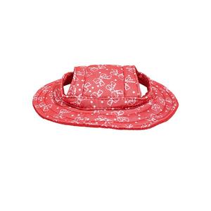 Chapeau pour chien en maille d'été à motif floral, respirant, rond, en coton, accessoire pour cheveux pour chiens et chats, accessoire d'extérieur - Product Image 5