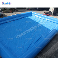 Piscine gonflable carrée sur mesure avec logo, grande piscine gonflable pour événements aquatiques en plein air, piscine à bulles
