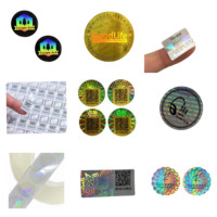 Autocollants inviolables d'hologramme, autocollants inviolables de haute sécurité, étiquettes originales nulles de garantie logo personnalisé