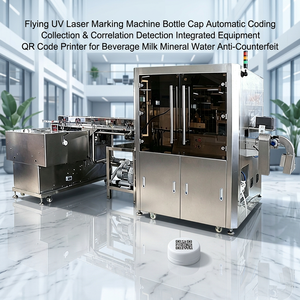 Machine de marquage laser UV industrielle pour bouchons de bouteilles avec GS1, un article un code, conforme à ASL BELGISI pour ligne de production de remplissage d'eau - Product Image 3