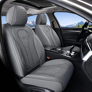 Evrensel özel <span class=keywords><strong>Pu</strong></span> nappa nappa deri tam Set araba klozet kapağı s su geçirmez lüks araba klozet kapağı araba aksesuarları - Product Image 6