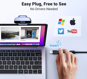 UGREEN Caméra webcam 2K haute qualité 1080P 2K 4K Webcam USB Full HD Auto Focus Mini Webcam avec anneau lumineux - Product Image 6