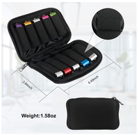 Étui pour clés USB 10 emplacements, étui de rangement USB, support pour clé USB, pochette pour clé mémoire, organisateur technologique, bureau, voyage