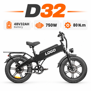 จักรยานไฟฟ้าบรรทุกสินค้า Factory D32 รุ่น 750W มอเตอร์เกียร์ความเร็วสูง 48V32Ah สำหรับส่งของ รับผลิตตามแบบ OEM - Product Image 1