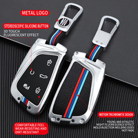Étui de protection pour clé de voiture en alliage de zinc et gel de silice pour DongFeng AEOLUS FORTHING Fengon HUGE MAGE, porte-clés, accessoires de sac