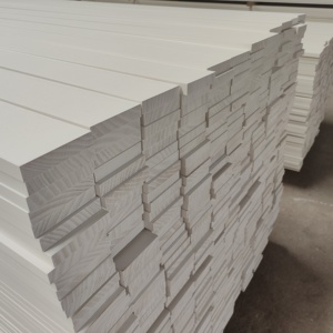 Custom Radiata Pine Board Finger Joint Primed Board Traditional Design S4S Wood Moulding Baseboard Hotsail - Product Image 5