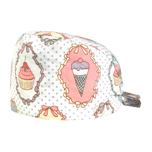 Ajustable a granel Fuerza Aérea Océano Blanco lindo elegante quirófano cubiertas para el cabello gorra quirúrgica forrada de seda - Product Image 6