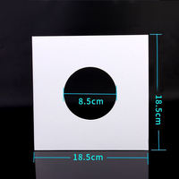 Sac de rangement pour disques vinyles LP en papier kraft 120g, imperméable, pour disques de 7 et 10 pouces, avec trou d'angle droit, sac de protection en papier pour disques