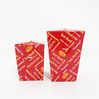 Kotak Popcorn cetak kustom ramah lingkungan kotak kemasan Ayam Goreng kotak Chip kertas daur ulang bentuk kustom murah pabrik