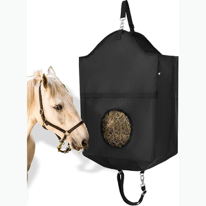 Sac à nourriture pour chevaux réglable avec coussin de cou confortable, toile résistante et durable, sac à grain pour chevaux, échantillon gratuit - Product Image 1