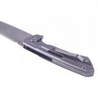 Couteau pliant portable en acier inoxydable avec lame de 70 mm pour la survie en plein air, mini couteau à fruits, camping, randonnée, personnalisable OEM