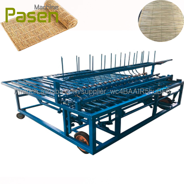 Nouveau design raphia tapis faisant la machine paille tapis matelas tissage machine reed tapis machine à tricoter